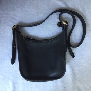 Coach Black Leather Shoulder Bag
